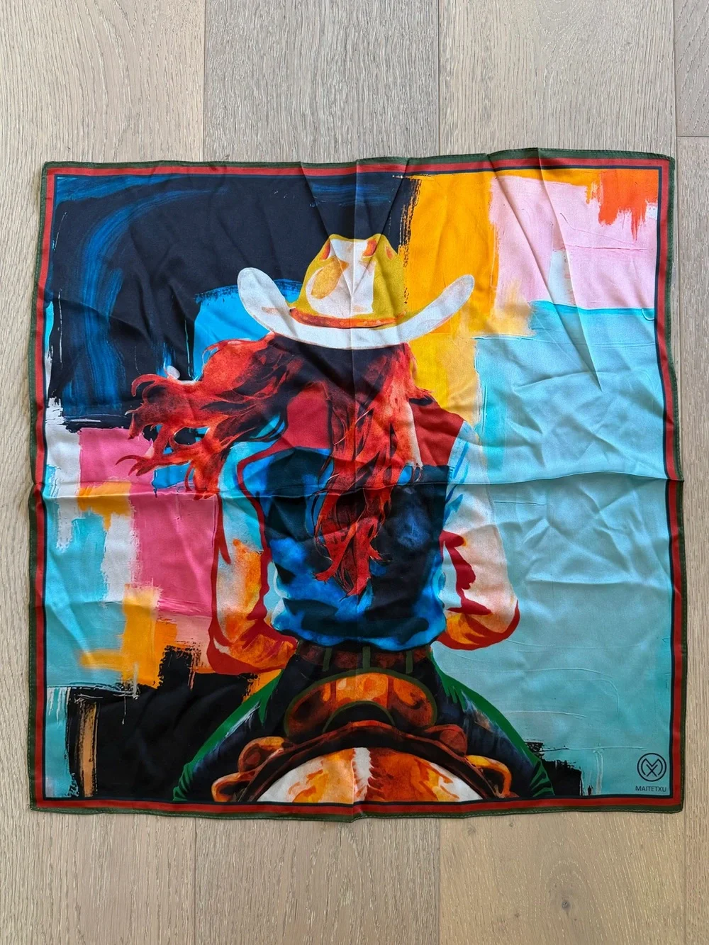 Maitetxu Bermeo Scarf Silk - Riding Cowgirl